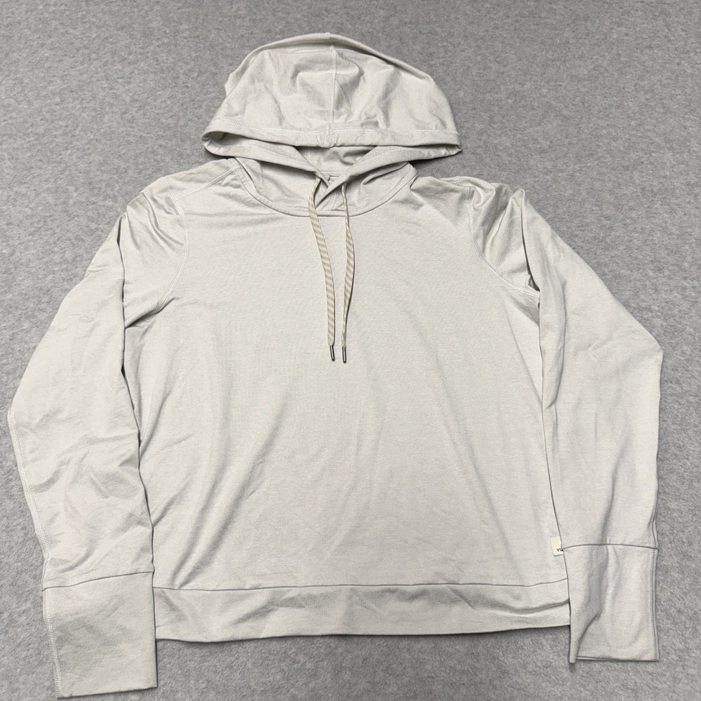Vuori Halo Essential Hoodie Women's Small Gray Pullover Lightweight Jersey